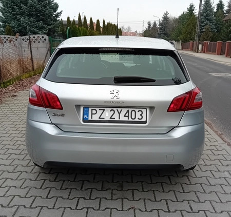 Peugeot 308 cena 26999 przebieg: 165000, rok produkcji 2013 z Luboń małe 352